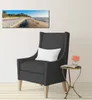 Wallario Premium Leinwandbild Einsamer Strand am Meer - Produktbild-Vorschau 3