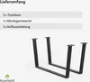 Blumfeldt Ayr Tischbeine Metall Schwarz – Stabile Produktbild-Vorschau 5