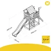 Tour de jeux Wickey JoyFlyer avec toboggan et mur Voir les images du produit 7