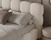 Makavo Polsterbett Teddy 160x200 Beige Bouclé Stoffbett mit Produktbild-Vorschau 3