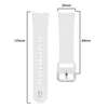 Bizon Uhrenarmband aus Silikon für Galaxy Watch 20 mm, Weiß Produktbild-Vorschau 2