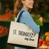 Huuraa Jutetasche St. Thomas my love 21 Liter Black Jute Produktbild-Vorschau 2