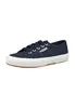 A single navy blue Superga sneaker with white laces and a white sole is shown against a white background. Produktbild-Vorschau