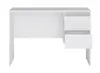 A white desk with drawers on a white background. Podgląd zdjęcia produktu