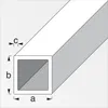 alfer Vierkantrohr 2 m, 20 x 20 x 1.25 mm Stahl roh natur Produktbild-Vorschau 2