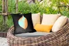 MuchoWow® Outdoor Kissen - Blätter - Gold - Schwarz - Produktbild-Vorschau 3