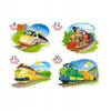 Puzzle 4 w 1 (8+12+15+20 elementów) Zabawne pociągi 43033 Podgląd zdjęcia produktu 2