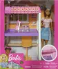 Product packaging for a Barbie doll set featuring a bunk bed and desk. Podgląd zdjęcia produktu