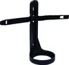 A black fire extinguisher holder with straps against a white background. Produktbild-Vorschau