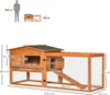 PawHut Casetta per piccoli animali in legno di abete, Anteprima dell’immagine prodotto 3