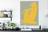 MuchoWow® Poster Frau - Gelb - Grün - Minimalismus - Design Produktbild-Vorschau 3