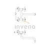 Invena | Roma Waschbeckenbatterie - Chrom - Zweigriff - Produktbild-Vorschau 6