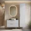 Badplaats Mobile Sottolavabo Rimini 80 cm - Bianco Opaco - Anteprima dell’immagine prodotto 4