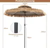 GOPLUS Ø 285 cm Strohschirm, Hawaii Sonnenschirm mit Produktbild-Vorschau 5