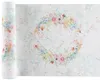 Tischläufer weiß pastell mit Blumen 3 m x 26 cm Produktbild-Vorschau 1