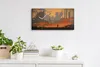 Wohnzimmer-Bild Leinwand Uhr 60x30 Mann steht in einer Produktbild-Vorschau 3
