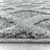 Hochflor Teppich PISA Grau 200 cm Rund Produktbild-Vorschau 5