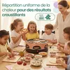 Emerio Pizzarette 3-en-1 Original – Raclette et gril – Four Voir les images du produit 5
