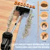 A vacuum cleaner is shown cleaning a floor, with different types of debris being picked up, and text highlighting its power and features. Produktbild-Vorschau