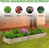 A raised garden bed filled with various plants, with illustrative circles above showing vegetables, fruits, flowers, and herbs. Podgląd zdjęcia produktu
