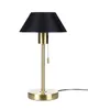 BELIANI Tischlampe Schwarz und Gold mit Kegelschirm und Produktbild-Vorschau 3