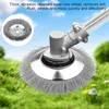 Brosse en acier, brosse à désherber 200 mm x 25,4 mm, fil Voir les images du produit 2