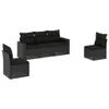 The Living Store 5-tlg. Garten-Sofagarnitur mit Kissen Produktbild-Vorschau 3
