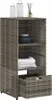 vidaXL Armoire de jardin Gris 50x55x115 cm Poly rotin Voir les images du produit 5