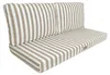 Coussins pour salon de jardin déhoussable 120x60cm - Rayure Voir les images du produit 1
