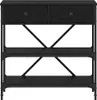 vidaXL Konsolentisch Schwarz Eichen-Optik 75 x 34,5 x 75 cm Produktbild-Vorschau 6