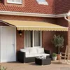 Tenda da sole elettrica estensibile vidaXL, gialla, grigia Anteprima dell’immagine prodotto 1