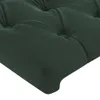 Čelo postele tmavě zelené 100x7x78/88 cm samet Náhled obrázku produktu 4