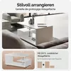 CASARIA® Couchtisch Weiß Holz mit Stauraum 95x55cm Produktbild-Vorschau 3