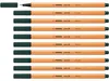 STABILO Fineliner -  point 88 - 10er Pack - olivgrün Produktbild-Vorschau 1