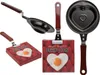A collage of a heart-shaped frying pan and its packaging. Náhľad obrázku produktu