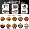 flintronic BBQ Grillmatte, 5er Set Antihaft Teflon Produktbild-Vorschau 5