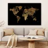 MuchoWow® - Leinwandbilder - Weltkarte - Gold - Luxus - Produktbild-Vorschau 6