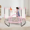 Mini-Trampolin für Kinder - Indoor-Rebounder mit Netz - Produktbild-Vorschau 8