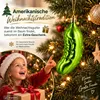 Weihnachtskugel Gurke 4er Set Christbaumschmuck Grün Produktbild-Vorschau 7