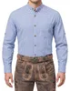 Trachtenhemd mit Stehkragen für Trachtenlederhosen kariert, Produktbild-Vorschau 2
