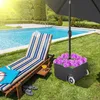Aopunly Sonnenschirmständer Metall bis 150lbs mit Rollen Produktbild-Vorschau 6