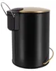 TENDANCE Abfalleimer Mülleimer 3 l schwarz gold Produktbild-Vorschau 5