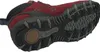 The image shows the sole and heel of a red hiking boot against a white background. Produktbild-Vorschau