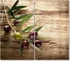 DEQORI Herdabdeckplatte Glas 2-tlg 'Dekorativer Produktbild-Vorschau 1