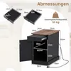 Stolik boczny COSTWAY, stolik nocny ze stacją ładującą, Podgląd zdjęcia produktu 3