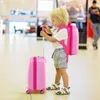 COSTWAY 2-dílný dětský kufr 12"+16" + batoh, dětský vozík z Náhled obrázku produktu 2