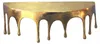 FineBuy Wandregal 45cm Aluminium Gold Tropfen Optik Produktbild-Vorschau 6