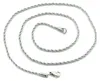 Schöne Edelstahlkette gedreht Stärke 2mm Länge 50cm Kette Produktbild-Vorschau 2