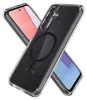 A clear case for a smartphone with a magnetic ring for MagSafe accessories. Podgląd zdjęcia produktu