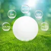 A large white sphere sits on green grass with several circular bubbles containing text floating around it. Podgląd zdjęcia produktu